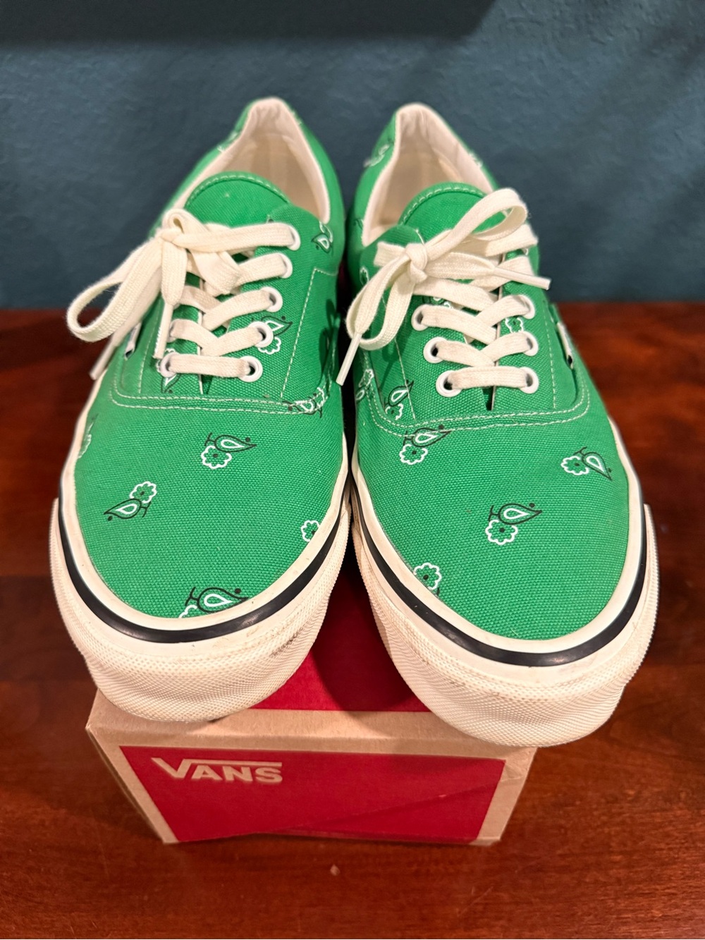 Vans OG Era Paisley Fern Canvas Sneakers Men’s 13